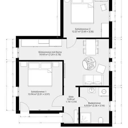Apartment Harztraeume No3 & No4 # Parkplatz # Separate Sz # Smart-tv Wernigerode
